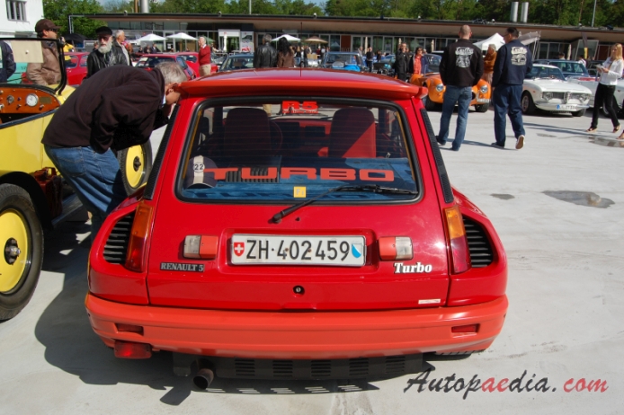 Renault 5 1972-1996 (1980-1986 Turbo), tył