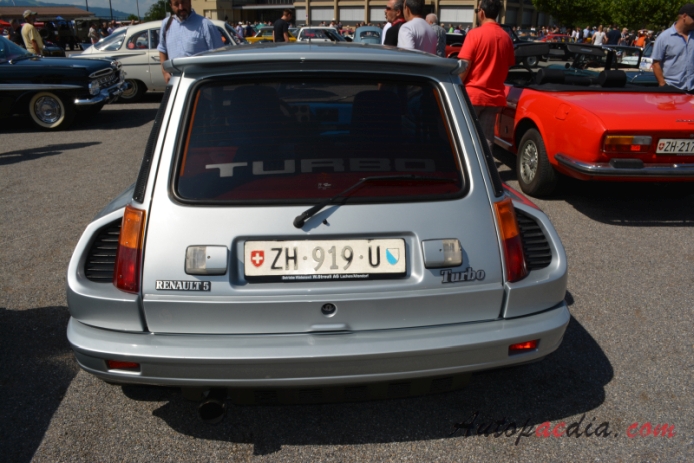 Renault 5 1972-1996 (1980-1986 Turbo), tył