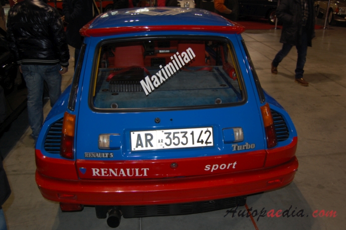 Renault 5 1972-1996 (1981 Turbo 1), rear view