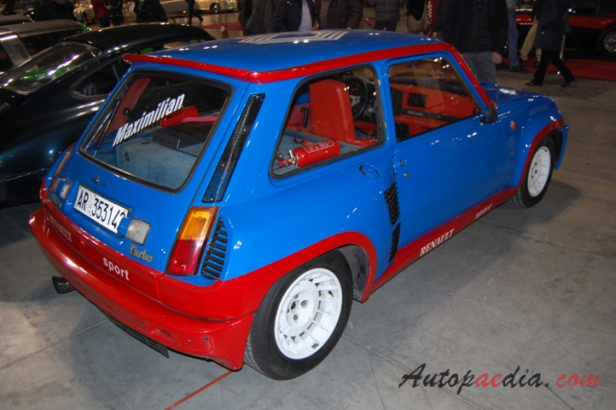 Renault 5 1972-1996 (1981 Turbo 1), right rear view