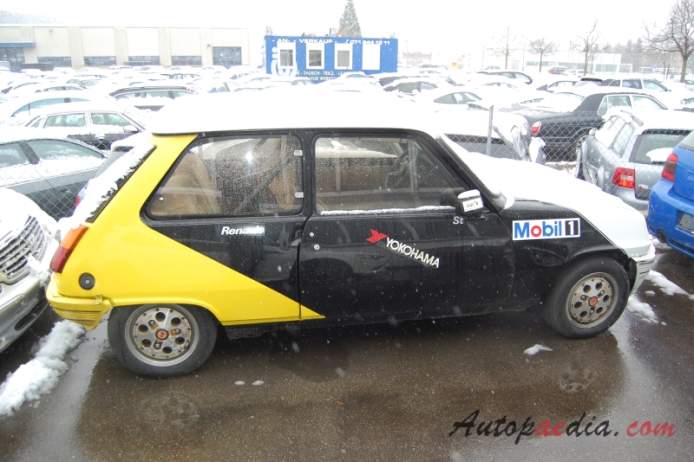 Renault 5 1972-1996 (1982 1400 Alpine Turbo), right side view