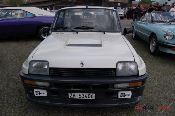 Renault 5 1972-1996 (1983-1986 Turbo 2), front view