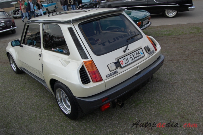Renault 5 1972-1996 (1983-1986 Turbo 2),  left rear view