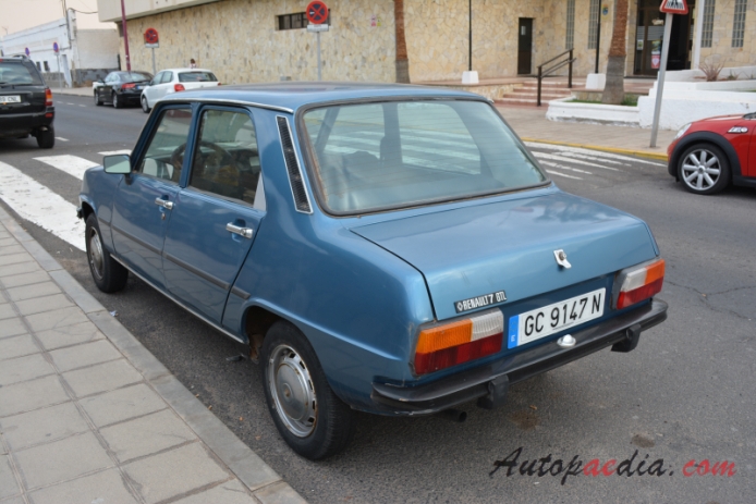 Renault 7 1974-1984 (1979-1984 GTL sedan 4d), lewy tył