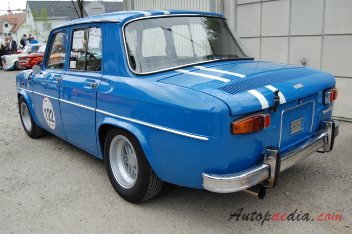 Renault 8 1962-1973 (1969 renault 8 Gordini sedan 4d), lewy tył