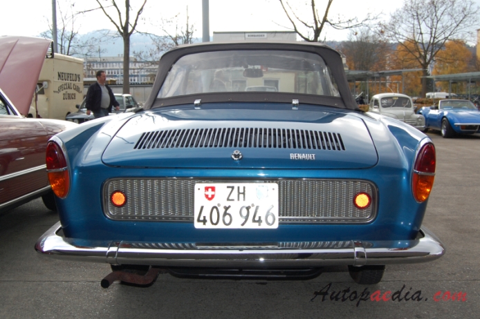 Renault Caravelle 1958-1968 (1967-1968 Renault Caravelle 1100 S cabriolet 2d), rear view