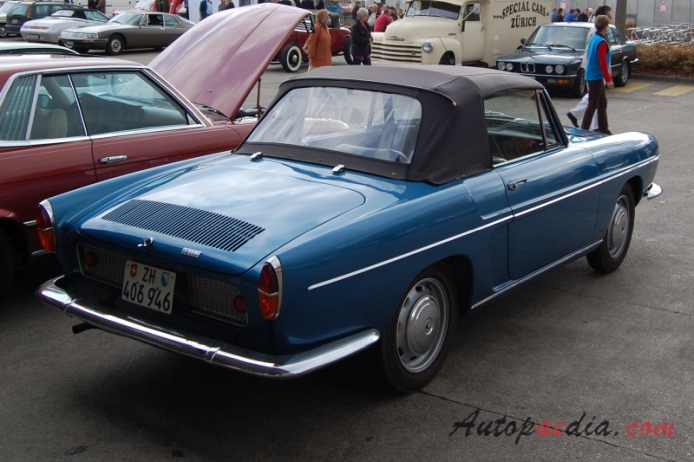 Renault Caravelle 1958-1968 (1967-1968 Renault Caravelle 1100 S cabriolet 2d), right rear view