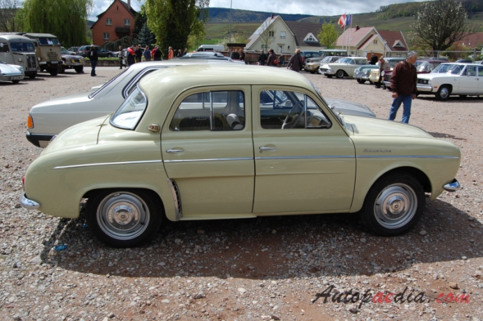 Renault Dauphine 1956-1967 (1958-1961 sedan 4d), prawy bok