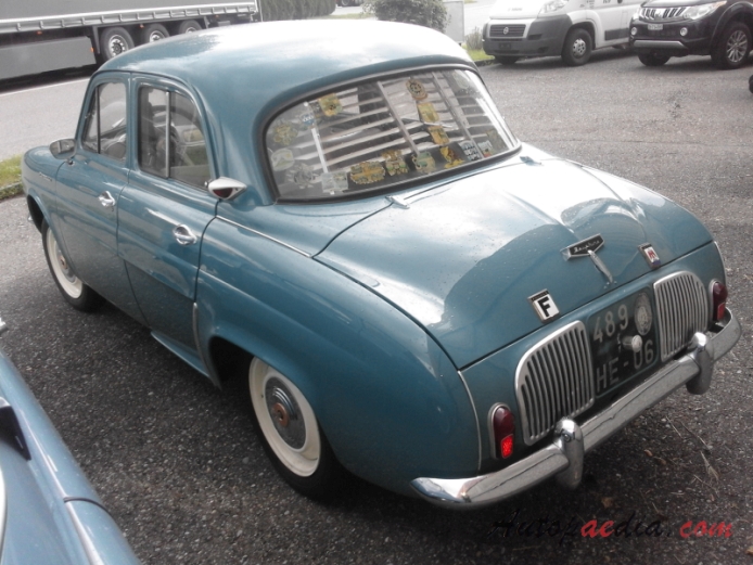 Renault Dauphine 1956-1967 (1960 Ondine sedan 4d),  left rear view
