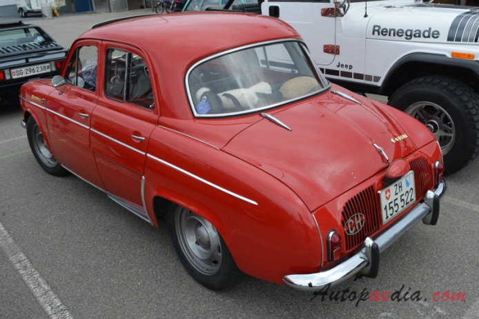 Renault Dauphine 1956-1967 (1963-1967 Renault Gordini sedan 2d), lewy tył