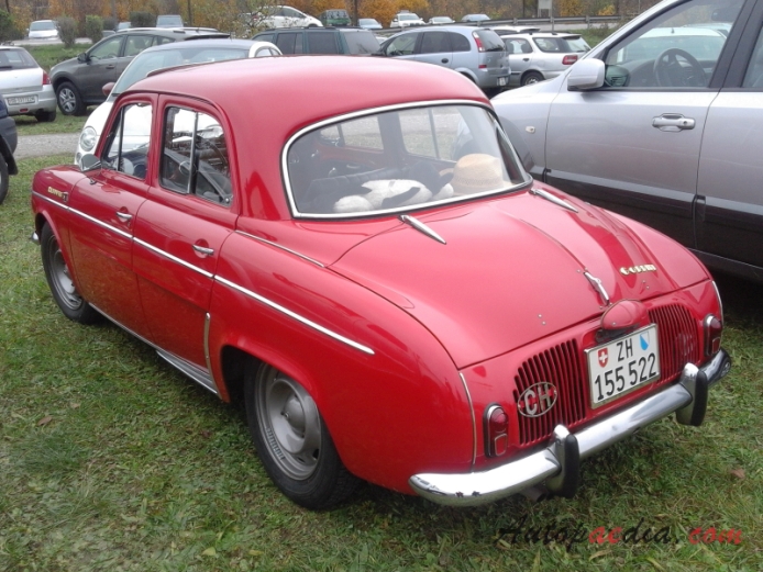 Renault Dauphine 1956-1967 (1963-1967 Renault Gordini sedan 2d),  left rear view