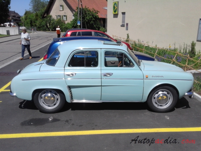 Renault Dauphine 1956-1967 (1963-1967 Renault Gordini sedan 2d), prawy bok