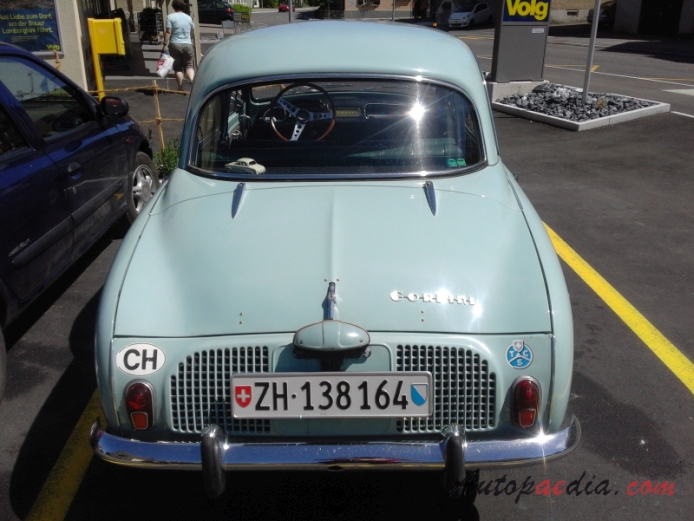 Renault Dauphine 1956-1967 (1963-1967 Renault Gordini sedan 2d), tył