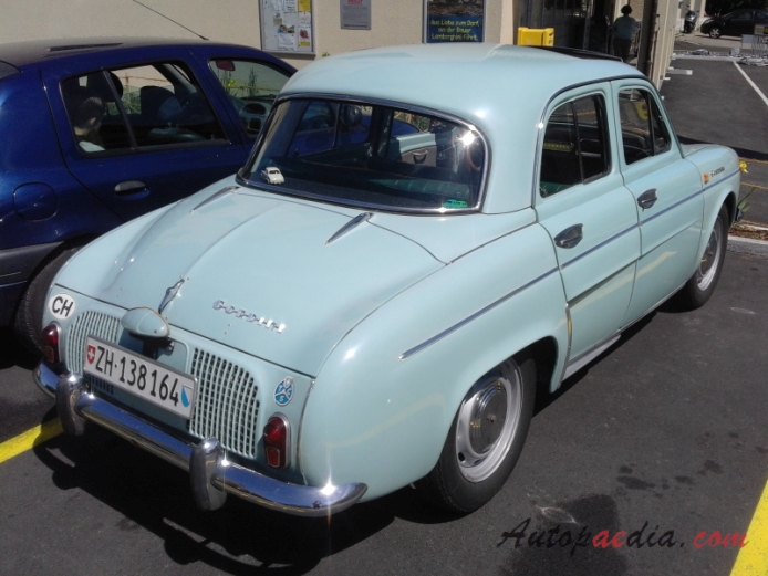 Renault Dauphine 1956-1967 (1963-1967 Renault Gordini sedan 2d), prawy tył
