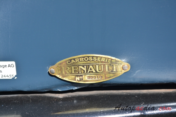 Renault 6CV (NN) 1924-1930 (torpedo 4d), side emblem 
