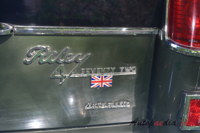 Riley 4 1959-1969 (1961-1969 4/Seventy-Two saloon 4d), emblemat tył 