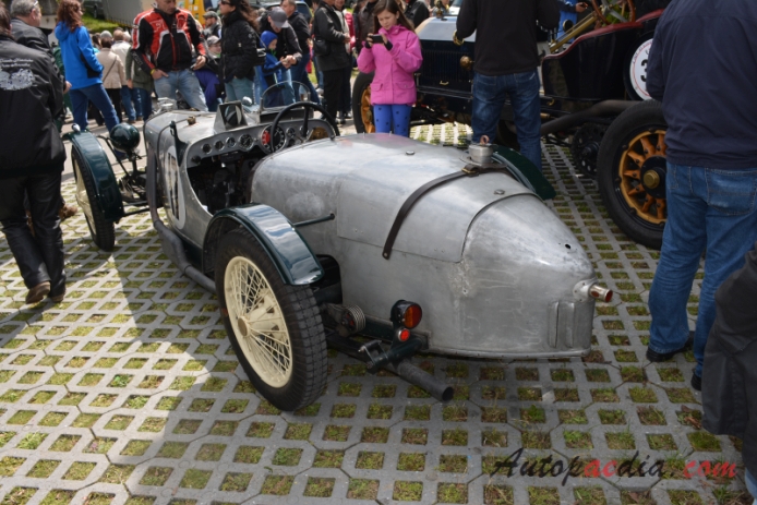 Riley Nine 1926-1938 (1929 Brooklands roadster 2d),  left rear view