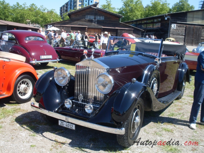 Rolls-Royce 20/25 1929-1936 (1935 Mulliner cabriolet 2d), lewy przód