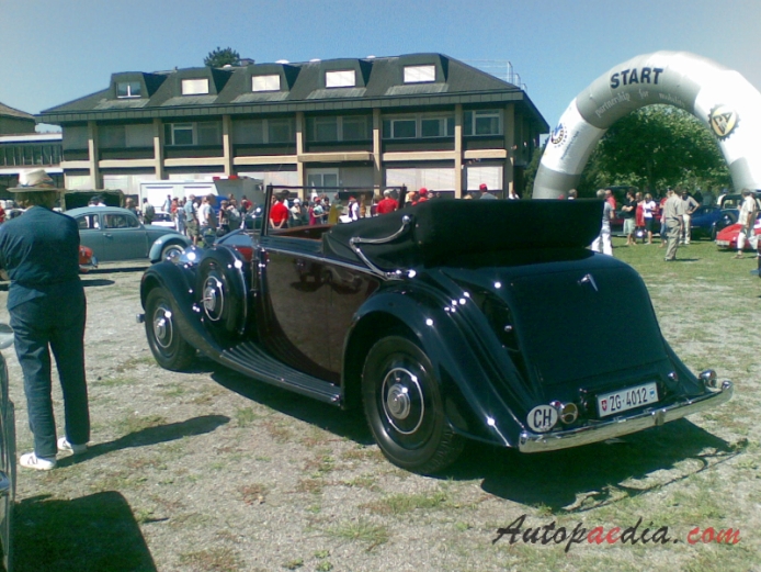 Rolls-Royce 20/25 1929-1936 (1935 Mulliner cabriolet 2d), lewy tył