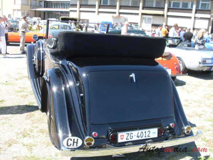 Rolls-Royce 20/25 1929-1936 (1935 Mulliner cabriolet 2d), rear view