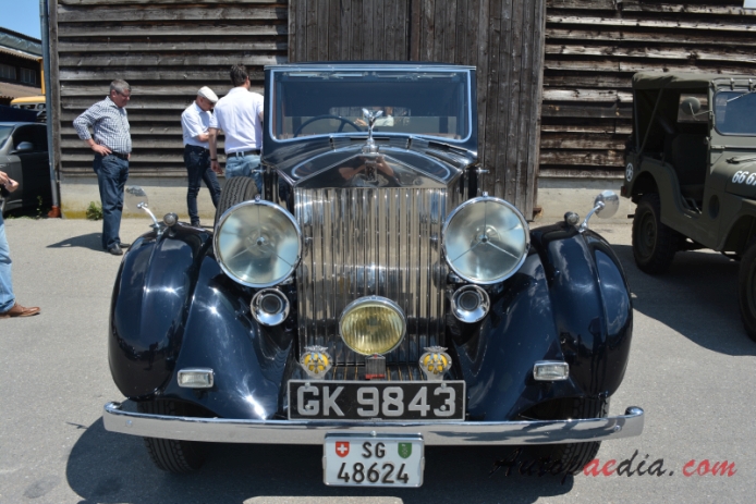 Rolls-Royce 25/30 1935-1938 (saloon 4d), front view