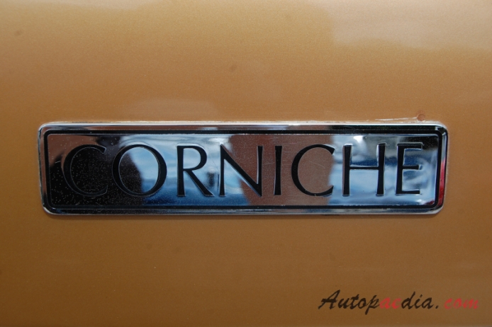 Rolls-Royce Corniche 1971-1996 (1974-1988 Coupé 2d), emblemat tył 