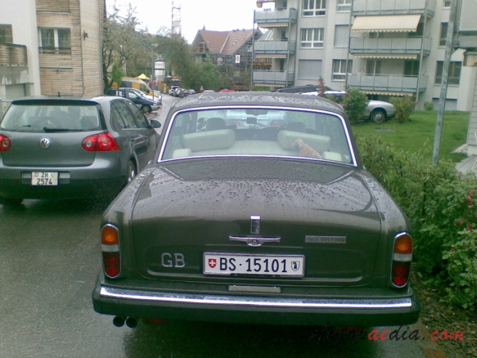 Rolls Royce Silver Shadow 1965-1980 (1977-1980 Silver Shadow II), rear view
