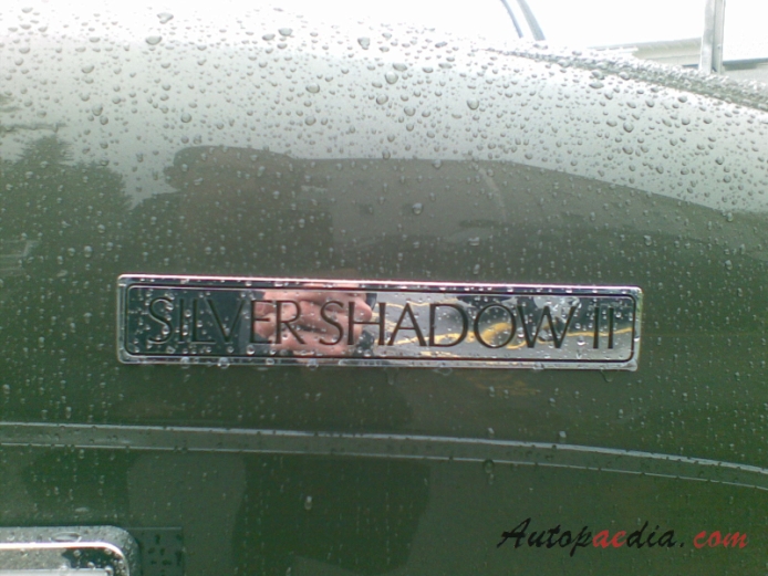 Rolls Royce Silver Shadow 1965-1980 (1977-1980 Silver Shadow II), rear emblem  