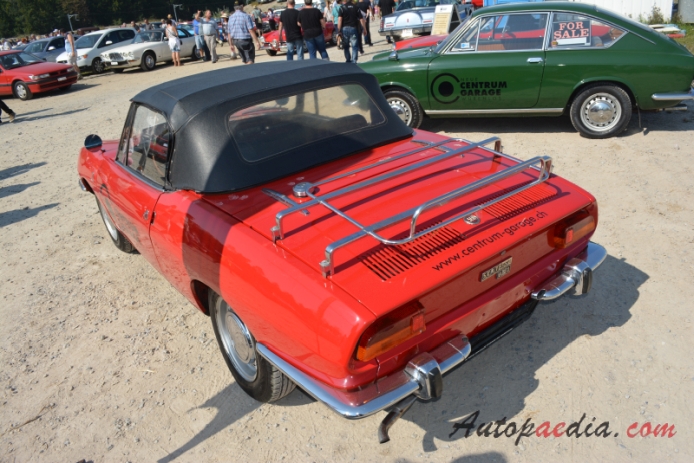 SEAT 850 Sport 1966-1974 (1969 SEAT 850 Sport Spider cabriolet 2d), lewy tył