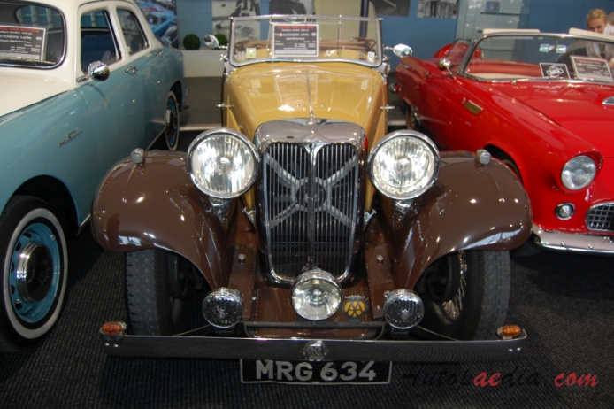 SS1 1932-1936 (1933 Standard Swallow One Tourer roadster 2d), front view