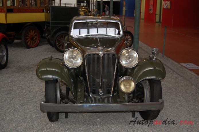 SS1 1932-1936 (1934 Standard Swallow One sedan 2d), przód