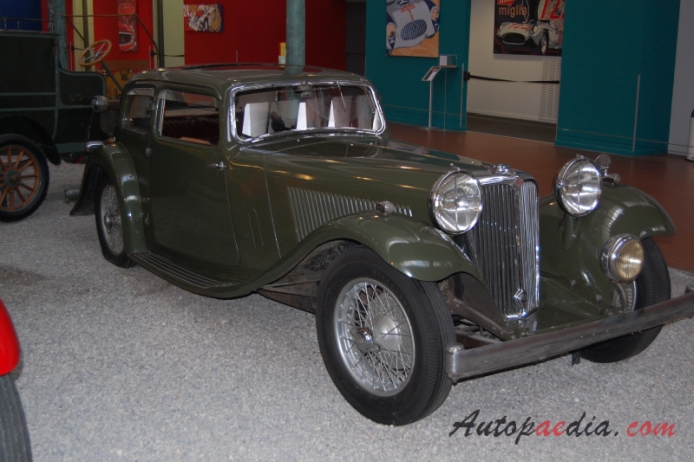 SS1 1932-1936 (1934 Standard Swallow One sedan 2d), prawy przód