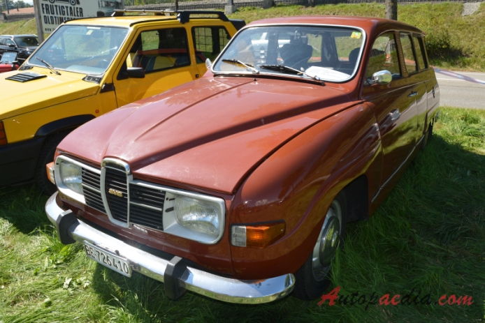 Saab 95 1959-1978 (1974 Saab 95 V4 kombi 3d), lewy przód