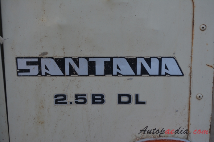 Santana Series IV 1983-1994 (2.5B DL off-road pickup 2d), rear emblem  