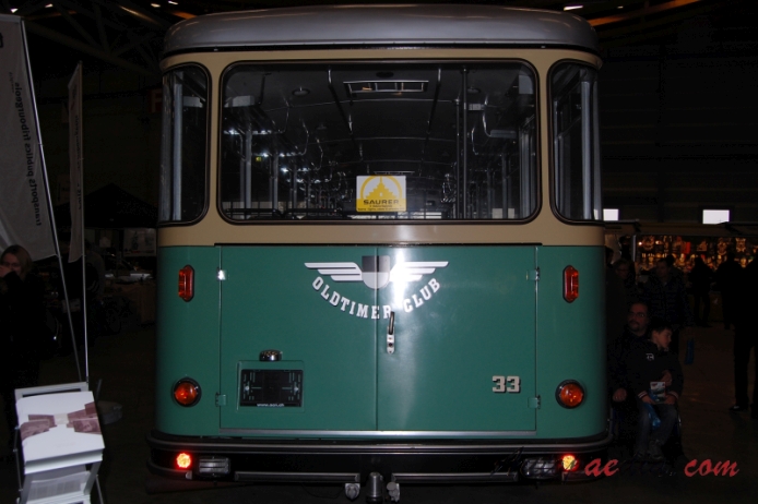 Saurer bus Type D 1959-1973 (1966 Saurer 5 DUK-PTT Hess), rear view