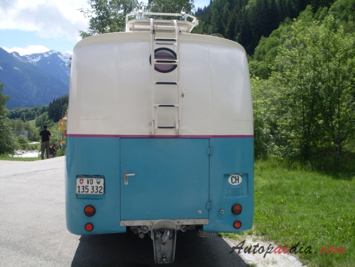 Saurer autobus Type D 1959-1973 (Saurer 3DUX Pepito kamper przeróbka), tył