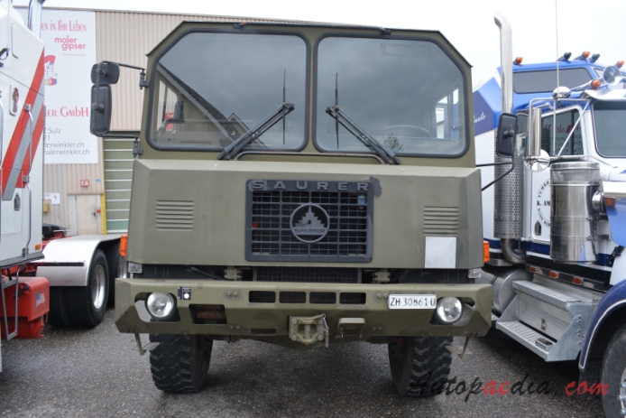 Saurer 10 DM 1983-1987 (1984 6x6 military truck), front view