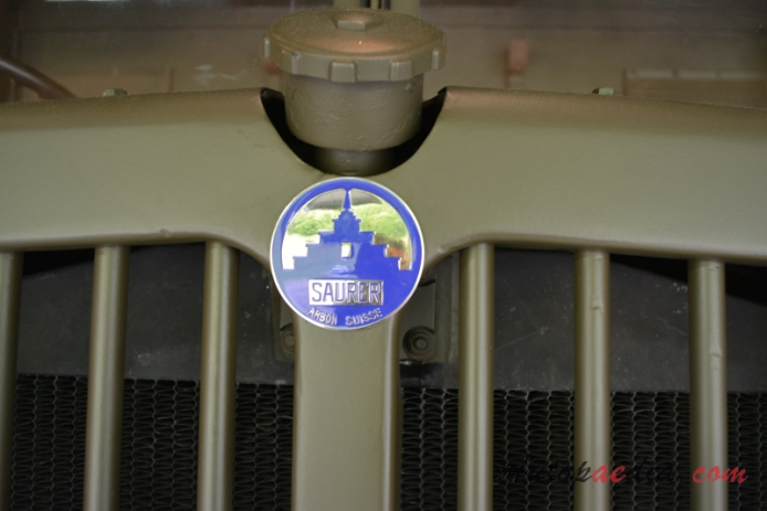Saurer 4 CM 1950-1960 (1952 M 15008 pojazd wojskowy), emblemat przód 