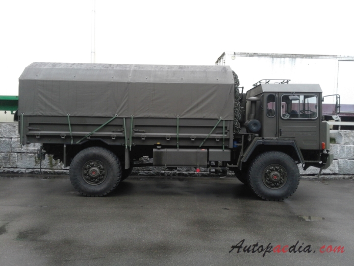 Saurer 6 DM 1983-1987 (1984 SUGS1 Blache 4x4 military truck), right side view