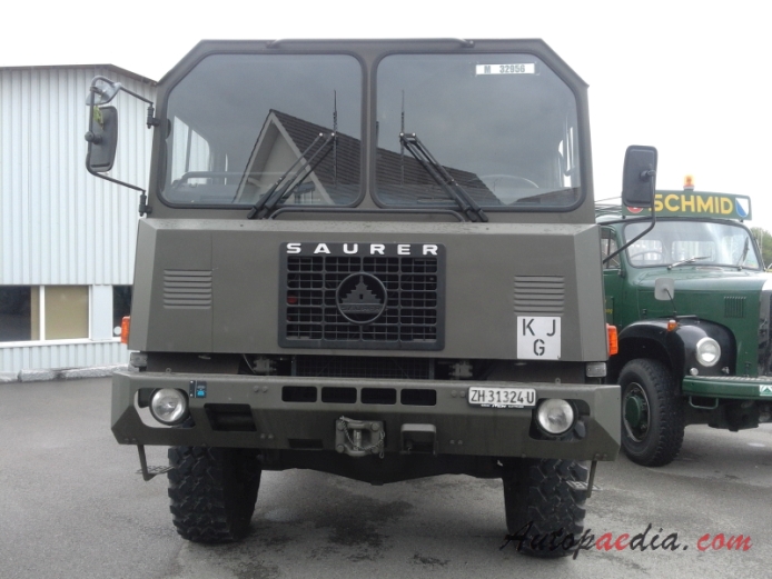 Saurer 6 DM 1983-1987 (M32956 KJG 4x4 military truck), front view