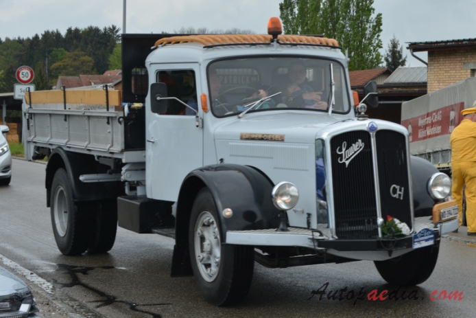Saurer type C 1934-1965 (1962 Saurer SV2C 4x2 dump truck), right front view