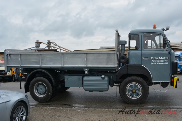 Saurer type D 1959-1983 (1974-1983 Saurer D290 Otto Mattli Autotransporte 4x2 dump truck), right side view