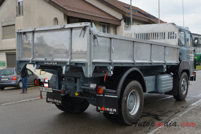 Saurer type D 1959-1983 (1974-1983 Saurer D290 Otto Mattli Autotransporte 4x2 dump truck), right rear view