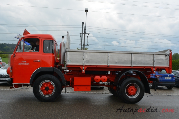 Saurer type D 1959-1983 (1974 Saurer 4DF CTK200 Sepp Holenstein 4x2 dump truck), left side view