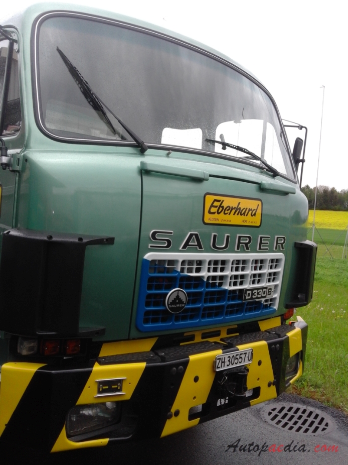 Saurer type D 1959-1983 (1980 Saurer D330B Eberhard 8x4 dump truck), front view