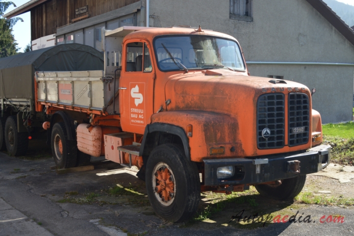 Saurer type D 1959-1983 (1974-1983 Saurer D290 Streuli Bau AG 4x2 dump truck), right front view