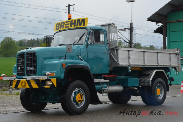 Saurer type D 1959-1983 (1974-1983 Saurer D330 Brehm AG 4x4 dump truck), left front view