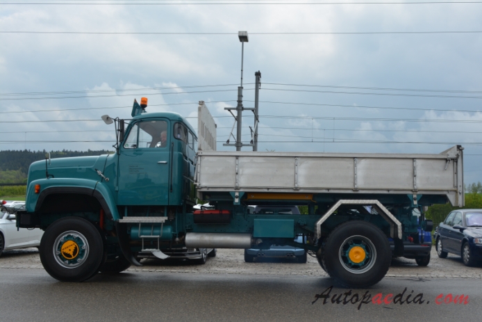 Saurer type D 1959-1983 (1974-1983 Saurer D330 Brehm AG 4x4 dump truck), left side view