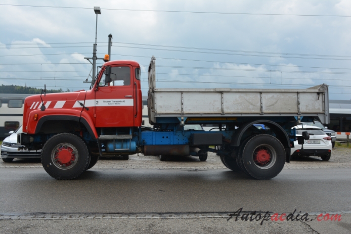 Saurer type D 1959-1983 (1974-1983 Saurer D330 Reusser Transporte AG 4x4 dump truck), left side view