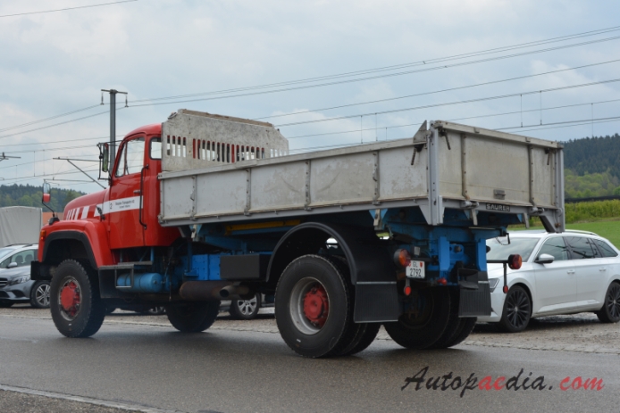 Saurer type D 1959-1983 (1974-1983 Saurer D330 Reusser Transporte AG 4x4 dump truck),  left rear view